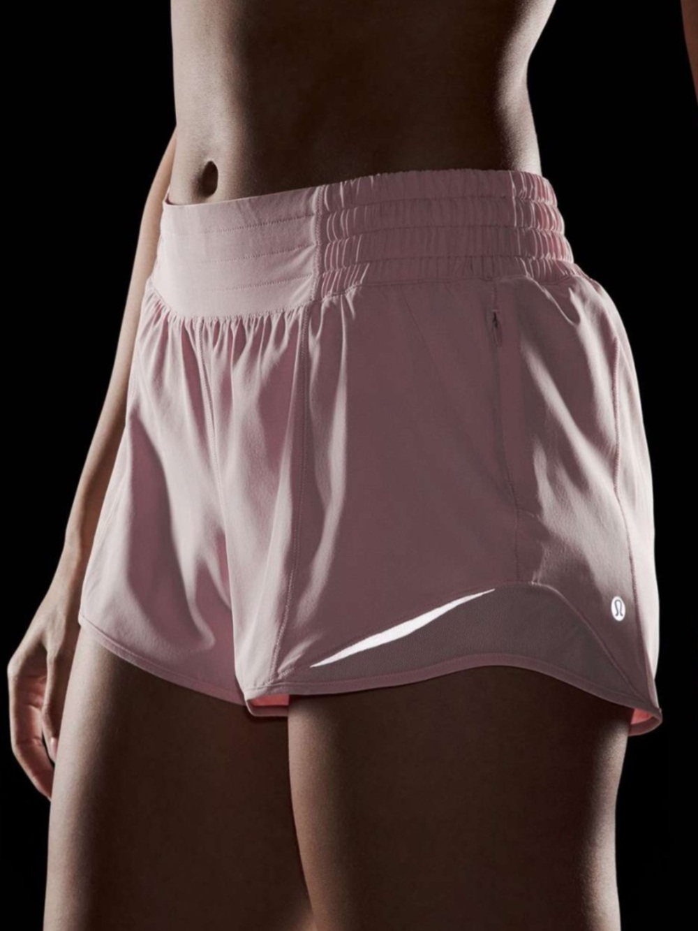 Lululemon Set Pink Haze FlexyFlex Strappy Yoga Bra + Hotty Hot HR 2.5” Shorts - Picture 10 of 15